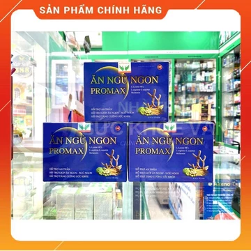 ✅ ĂN NGỦ NGON PROMAX - Viên Uống Hỗ Trợ Ngủ Ngon, Ngủ Sâu Giấc, Ăn Ngon Miệng, Cải Thiện Sức Khỏe