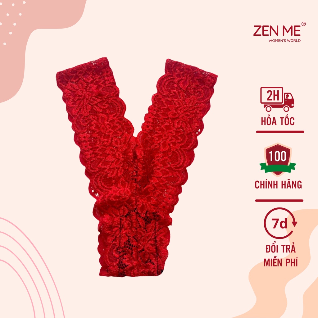 Quần Lót Lọt Khe Zen Me Dáng Chữ Y Ren Tôn Vòng Ba Gợi Cảm