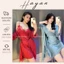 HT815 Set váy ngủ và áo choàng sexy phối ren gợi cảm kèm ĐỆM LÓT dáng suông HT815 MÚT