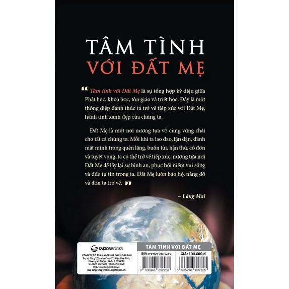 Sách - Tâm Tình Với Đất Mẹ - Thiền sư Thích Nhất Hạnh