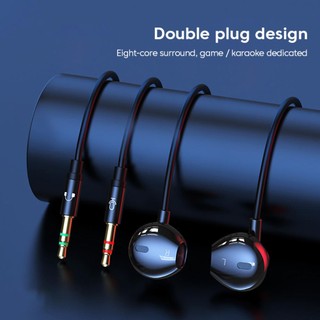 Tai Nghe Nhét Tai Jack 3.5MM Dài 2M / 3M Có Micro Chuyên Dụng Cho Máy Tính