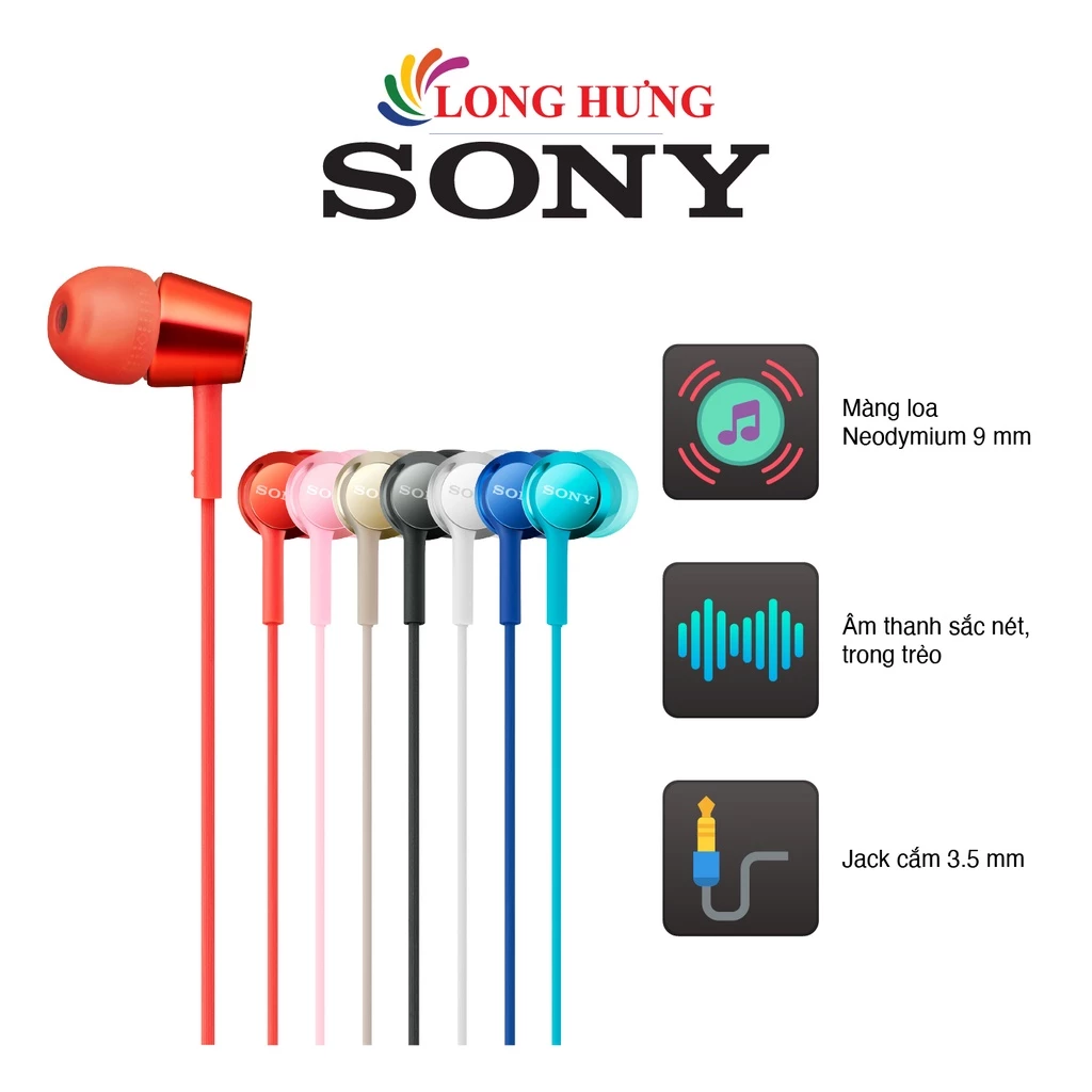 Tai nghe Sony MDR-EX155AP có dây