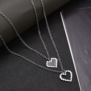 Vòng Cổ Choker Mặt Trái Tim Hoạt Hình Phong Cách Punk Đơn Giản Sáng Tạo Dành Cho Cặp Đôi