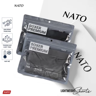 COMBO Quần Lót Boxer Nam Boxx Vải Lụa Băng Tự Nhiên 100% Thun Lạnh Cao Cấp Quần Sịp Nam Trơn Nato