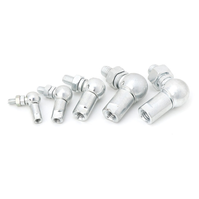 Jojo M5 M6 M8 M10 M12 Thép Carbon Đầu Khớp Thanh Cuối Vòng Bi Góc Phải