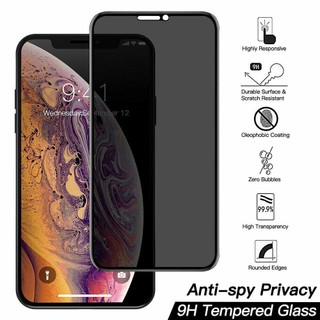 Kính Cường Lực Riêng Tư 9H Cho IPhone 16 15 14 13 12 11 Pro Max XR XS 7 8 6 6S Plus Mini Chống Gián Điệp Bảo Vệ Màn Hình Phim Bảo Vệ