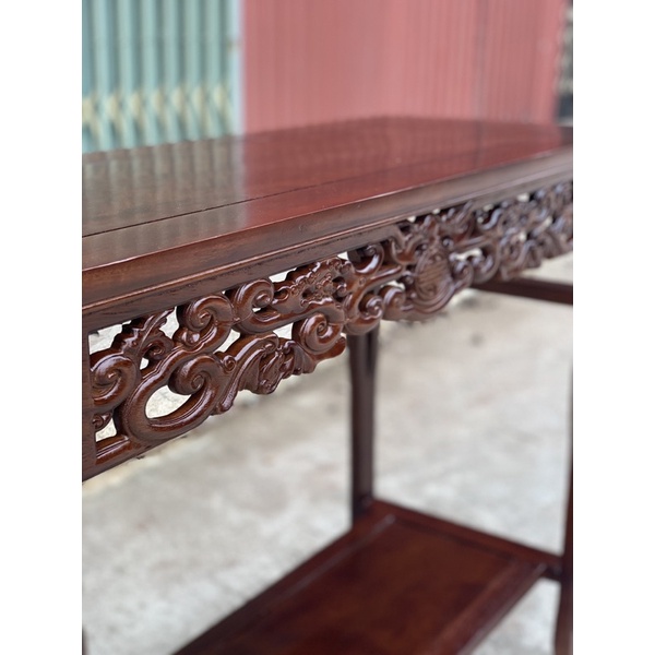 bàn cuốn bàn trung đường gỗ lim mặt 1m17x40 cao 80cm