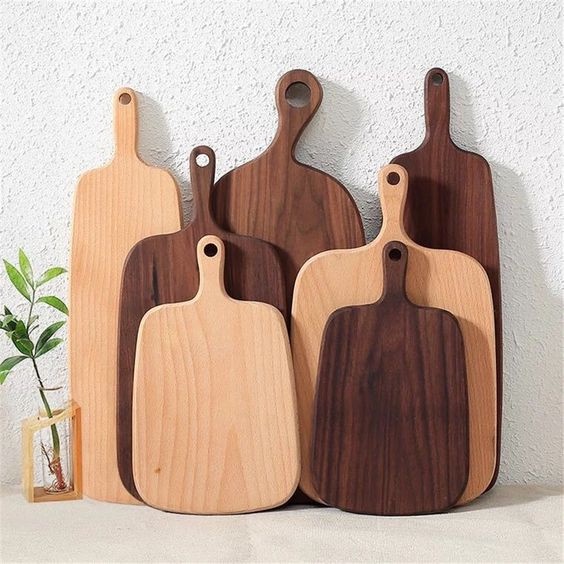 Thớt Gỗ ONGTRE - Thớt Gỗ Óc Chó, Tần Bì Nâu Đa Năng, Khay Gỗ Đựng Thực Phẩm, Bánh, Trái Cây Cao Cấp