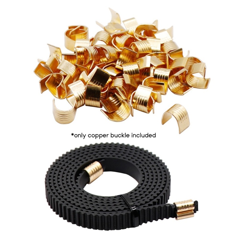 Bt 10 Chiếc Khóa Đồng GT2 Dây Thời Gian Phụ Kiện Mở Thời Gian Đai Cao Su X-Y Trục 3D Máy In Phần 6 Mm Chiều Rộng Cho Ender3
