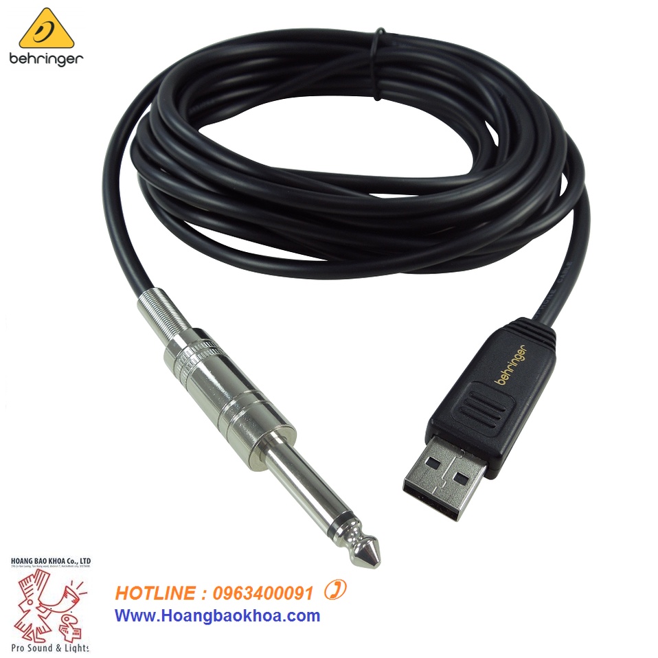 GUITAR 2 USB Audio Interfaces Behringer Dây tín Hiệu Jack 6 Ly Mono