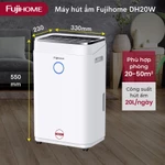 Máy hút ẩm bằng máy nén Nhập Khẩu FUJIHOME 10 - 60L/ngày, lọc không Wifi 50m2, công nghiệp phòng ngủ — ảnh 8