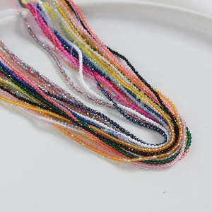 Hạt rời 2mm Mặt Màu Handmade diy Vòng tay Vòng cổ Phụ kiện