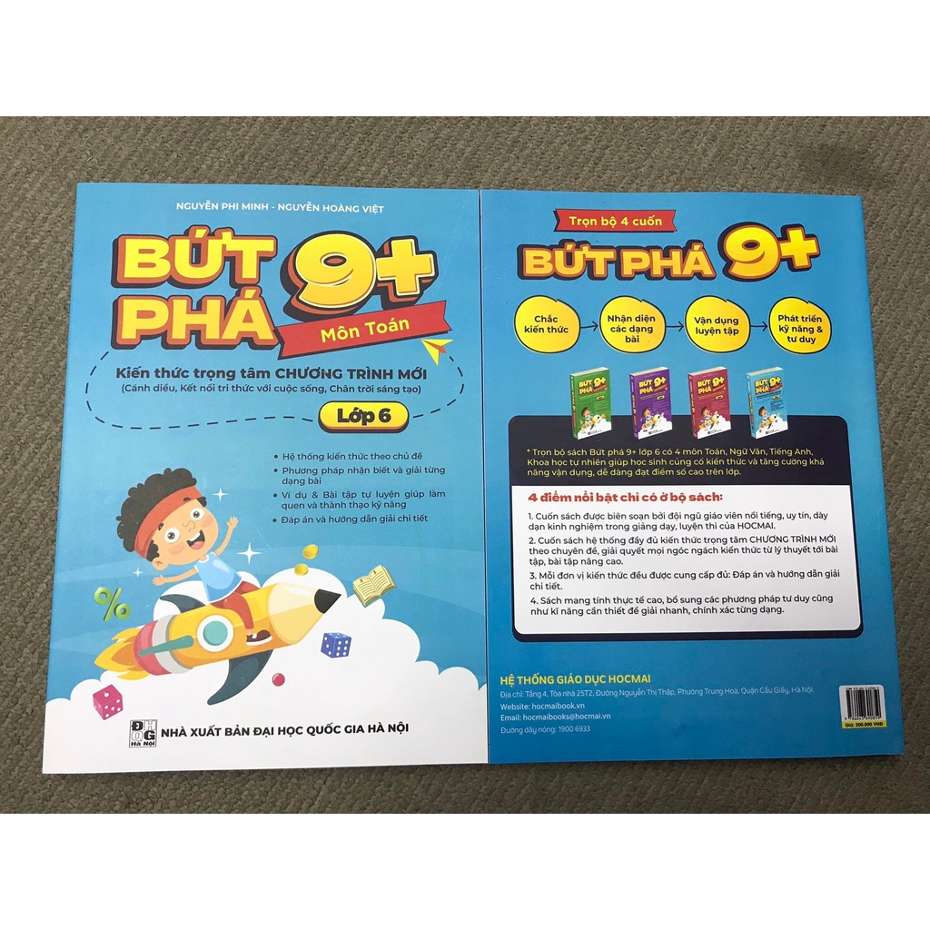 Ảnh Sách Bứt phá 9+ lớp 6 môn Toán (Theo chương trình SGK mới). Bí kíp giúp con đạt toàn điểm 9,10 trên lớp 2