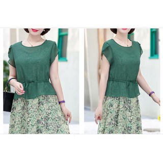 Đầm Trung Niên Hai Mảnh Cho Mẹ VH13