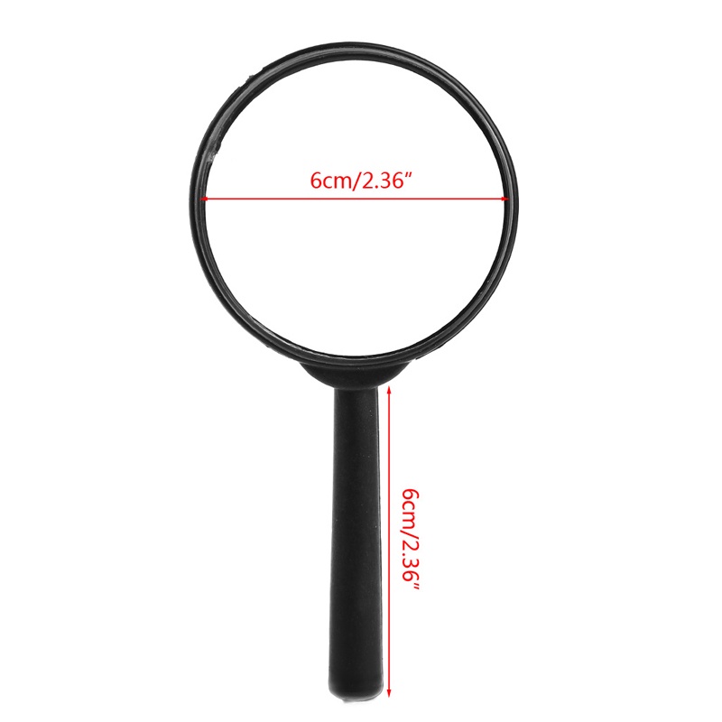 Kính lúp PPY 60mm Cầm tay Kính lúp 2X Kính đọc sách Ống kính Tay nghề tinh tế để kiểm tra Trang sức Kiểm tra