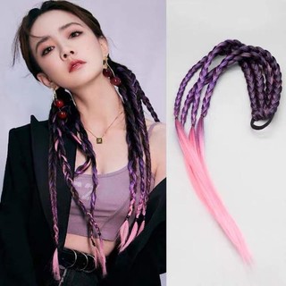 Tóc Giả Tết thời trang Hip hop, tiện lợi khi đi chơi, biểu diễn (Giá 1 Bên) HaminStore