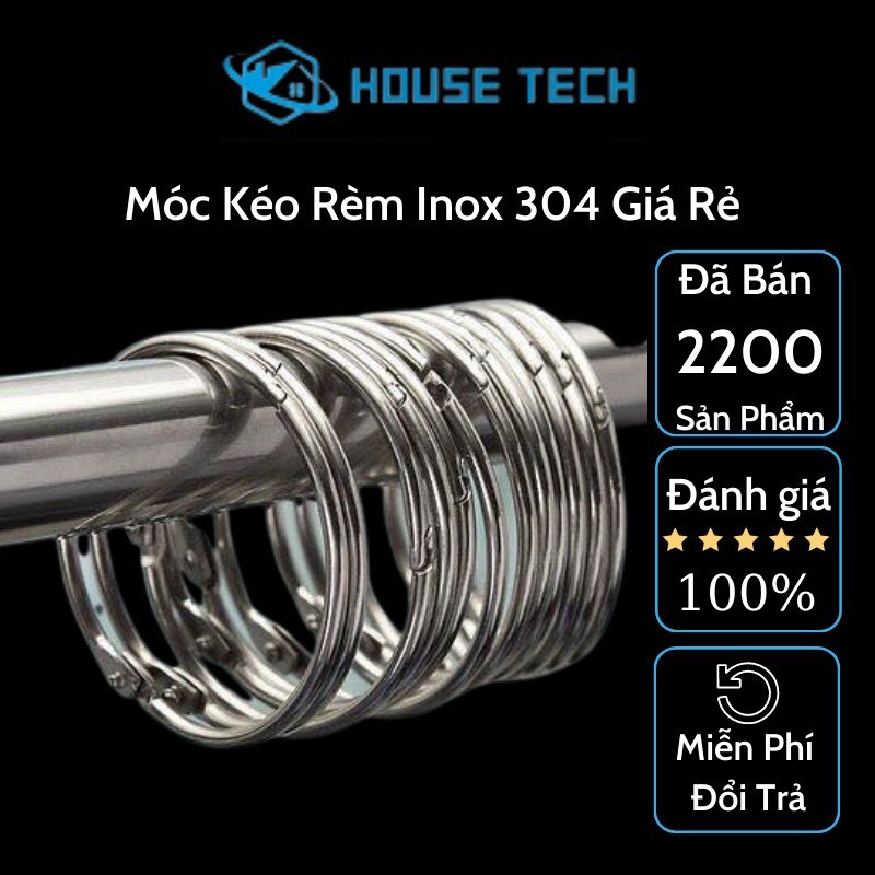 Móc Treo Rèm Móc Khoen Inox Treo Màn Cửa Tròn Có Thể Tháo Rời HT394-5 ...