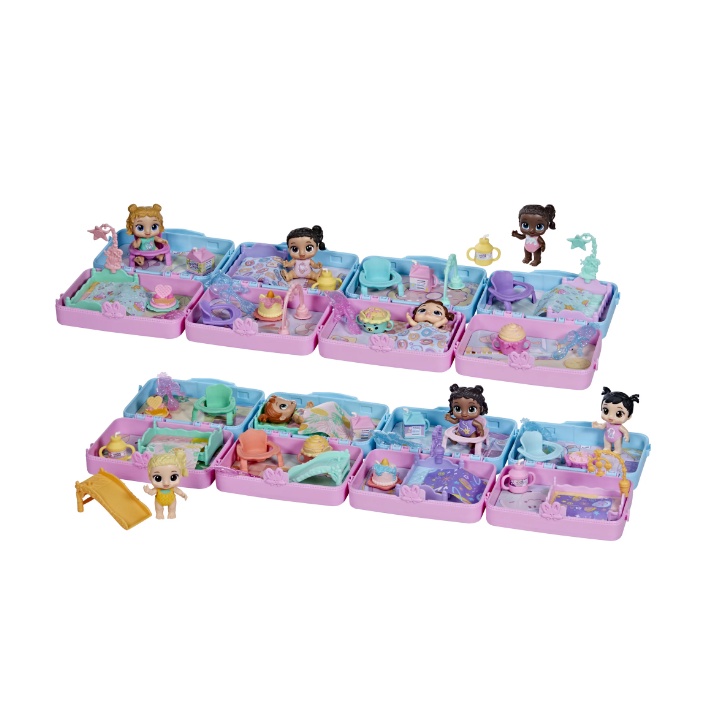 Baby Alive Foodie Cuties, Sun Series 3, Baby Doll Set with 10 Surprises Set 3 Búp Bê Em Bé Kèm 10 Bất Ngờ