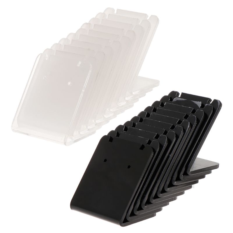 Wellb 10 Chiếc Acrylic Mini Hình Chữ L Bông Tai Đứng Trang Sức Người Tổ Chức Trang Sức Đứng
