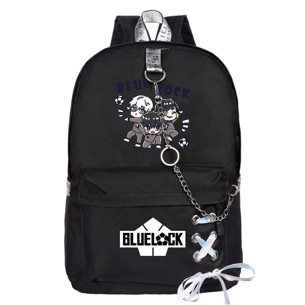YT2 BLUE LOCK Ba Lô Dành Cho Nữ Sinh Viên Dung Tích Lớn Thoáng Khí In Thời Trang Cá Tính Túi Đa Năng