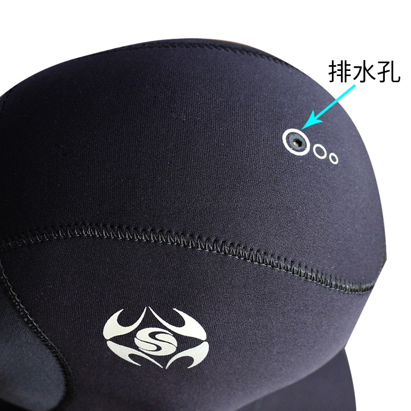 Mũ lặn scuba nam 3mm neoprene, phù hợp cho spearfishing và giữ ấm dưới nước.