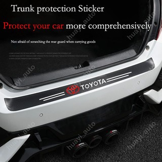 Miếng Dán Cửa Xe Hơi Bằng Da Sợi Carbon Chống Trầy Cho Toyota GR Sport GR Gazoo Racing