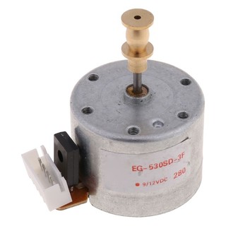 EZ EG530SD-3F DC5-12V 3 Tốc Độ 33 45 78 RPM Kim Loại Bàn Xoay Động Cơ Cho Máy Ghi Âm