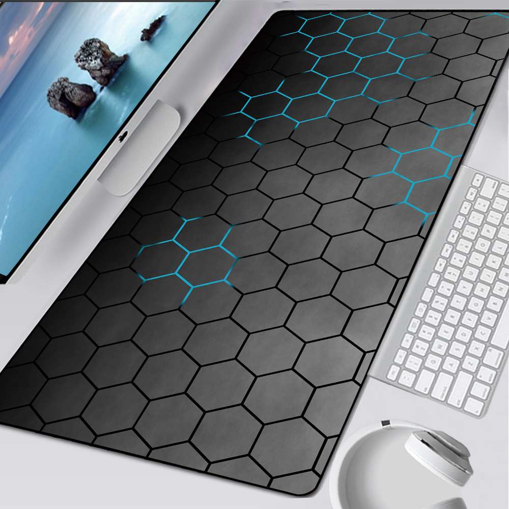Hình Học Phụ Kiện Chơi Game MousePad Có Thể Giặt Cao Su Máy Tính Laptop Game Thủ Mở Rộng XXL Deskmat Chống Trơn Trượt Anime Lớn Chuột Pad