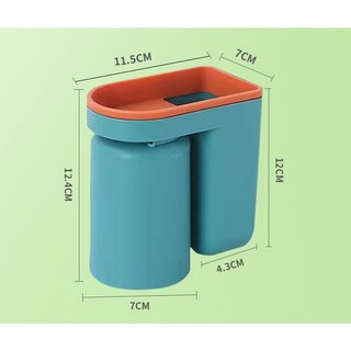 Kệ Nhà Tắm  Giá Đựng Cốc Và Bàn Chải Đánh Răng kèm 1 ly -  Khay kệ gài