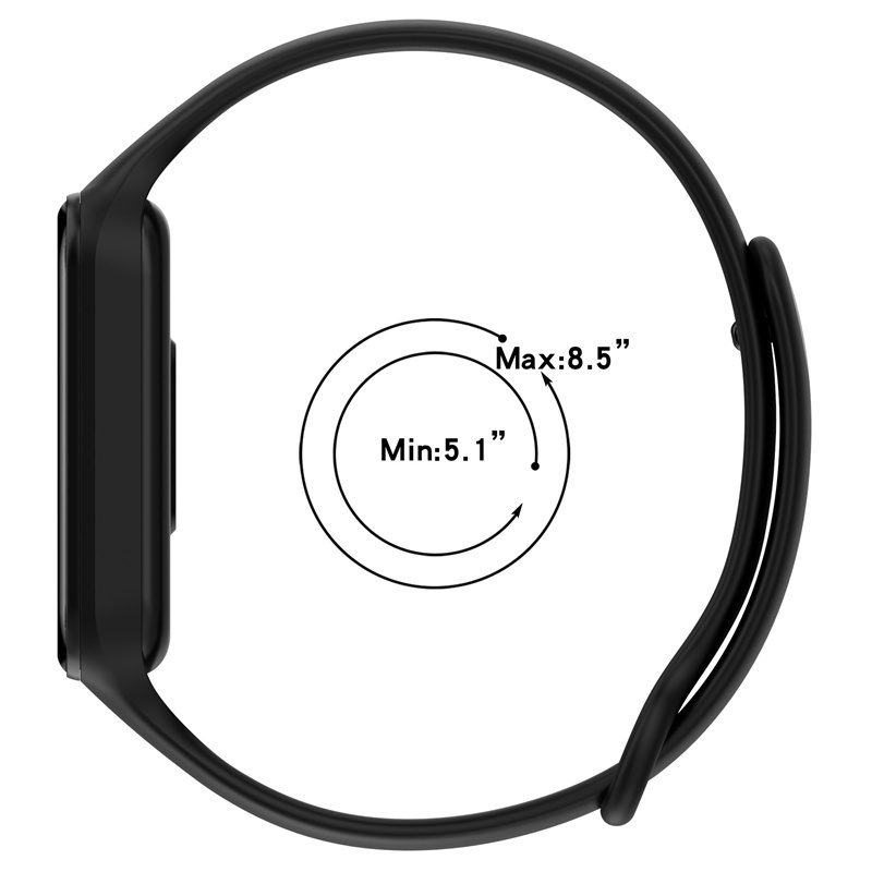 Xiaomi Smart Band 8 Active Dây Đeo Thay Thế Chất Liệu Silicon Màu Trơn Cho xiaomi smart band8 active dây đeo