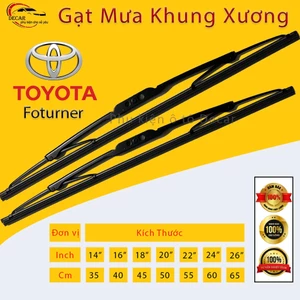Cần gạt nước mưa xe ô tô, lưỡi gạt mưa silicon xe oto thông minh xe Toyota Fortuner