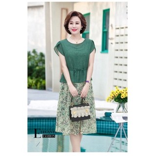 Đầm Trung Niên Hai Mảnh Cho Mẹ VH13