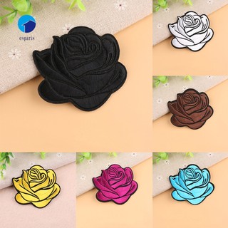 Miếng Ủi hoặc khâu Quần Áo Hoa Hồng Đen hoặc Trắng - Kích thước 7.5cm