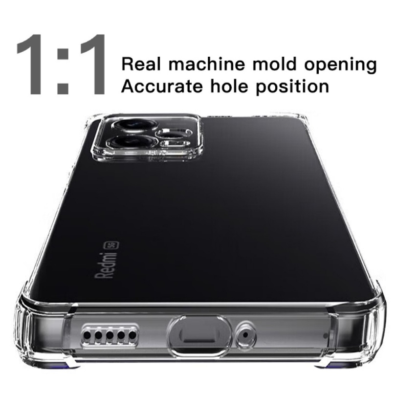 Ốp Điện Thoại Silicon Trong Suốt Chống Sốc Cho Redmi 10 5G 12C 11 Prime 5G Note 11E 11R 12 Pro Speed K60 Pro K60e