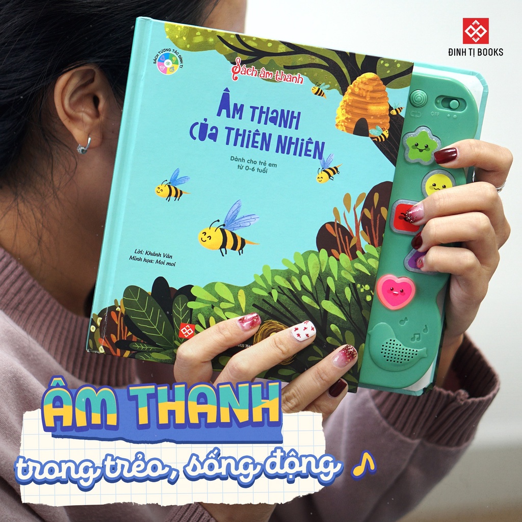 Ảnh Sách âm thanh 5 nút kèm chuyển động tương tác cho trẻ từ 0 - 6 tuổi - Nhiều chủ đề - Đinh Tị Books 3