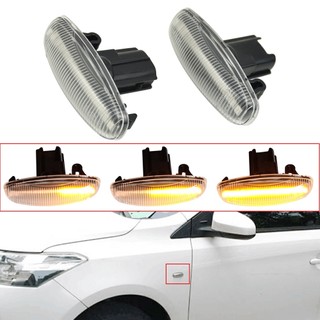 1 Cặp Dành Cho Xe Toyota Yaris Vios Đèn Led Năng Động Bên Đánh Dấu Biến Tín Hiệu Thứ Tự Blinker Ánh Sáng 2014 2015 2016 2017-2019