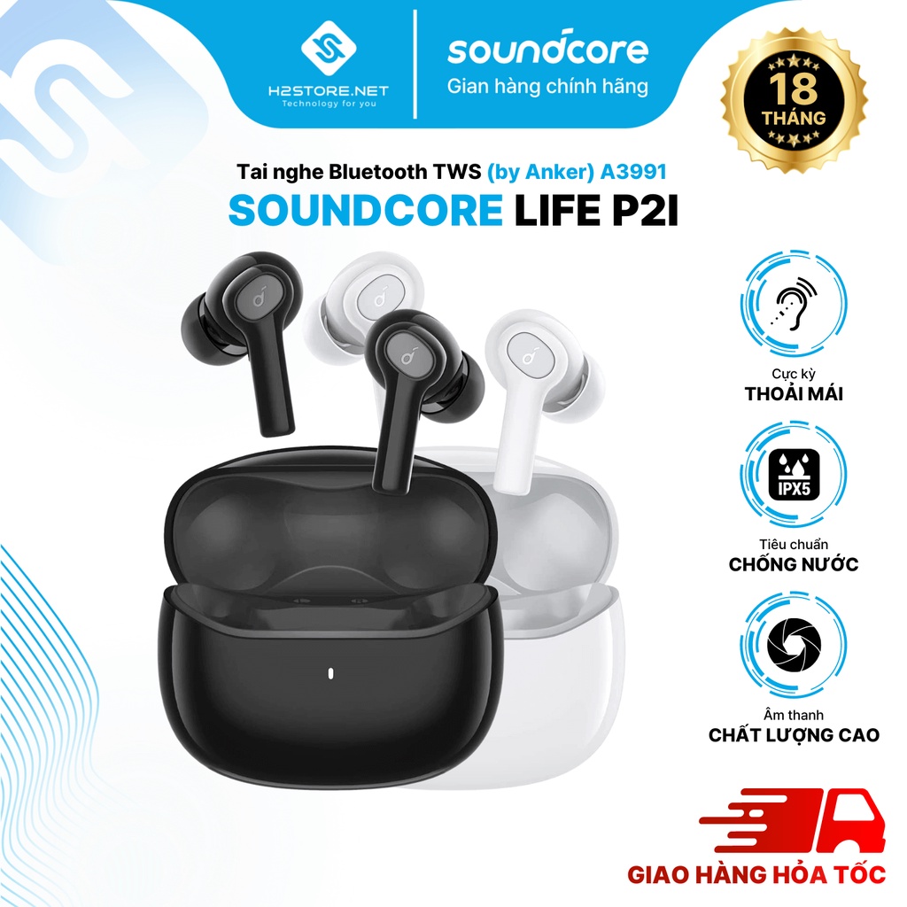 Tai nghe không dây SOUNDCORE (by ANKER) Life P2i True Wireless (TWS ...