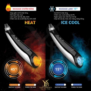 Máy Hút Mụn Nóng Lạnh YDF 001S - Chườm Ấm/Khóa Lạnh, Se Khít Lỗ Chân Lông (Hàng Hãng)