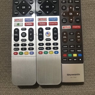 Điều khiển tivi skyworth smart hàng tốt có giọng nói, tặng kèm pin !