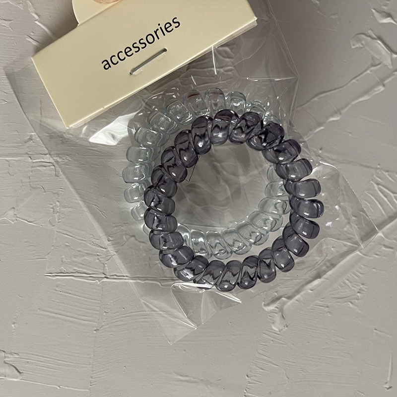 Set 2 Dây Buộc Tóc Kiểu Lò Xo Xinh Xắn Cho Nữ