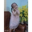 váy hoa nổi bé gái cực sang 10-19kg, váy thêu hoa sang chảnh hàng quảng châu bé gái
