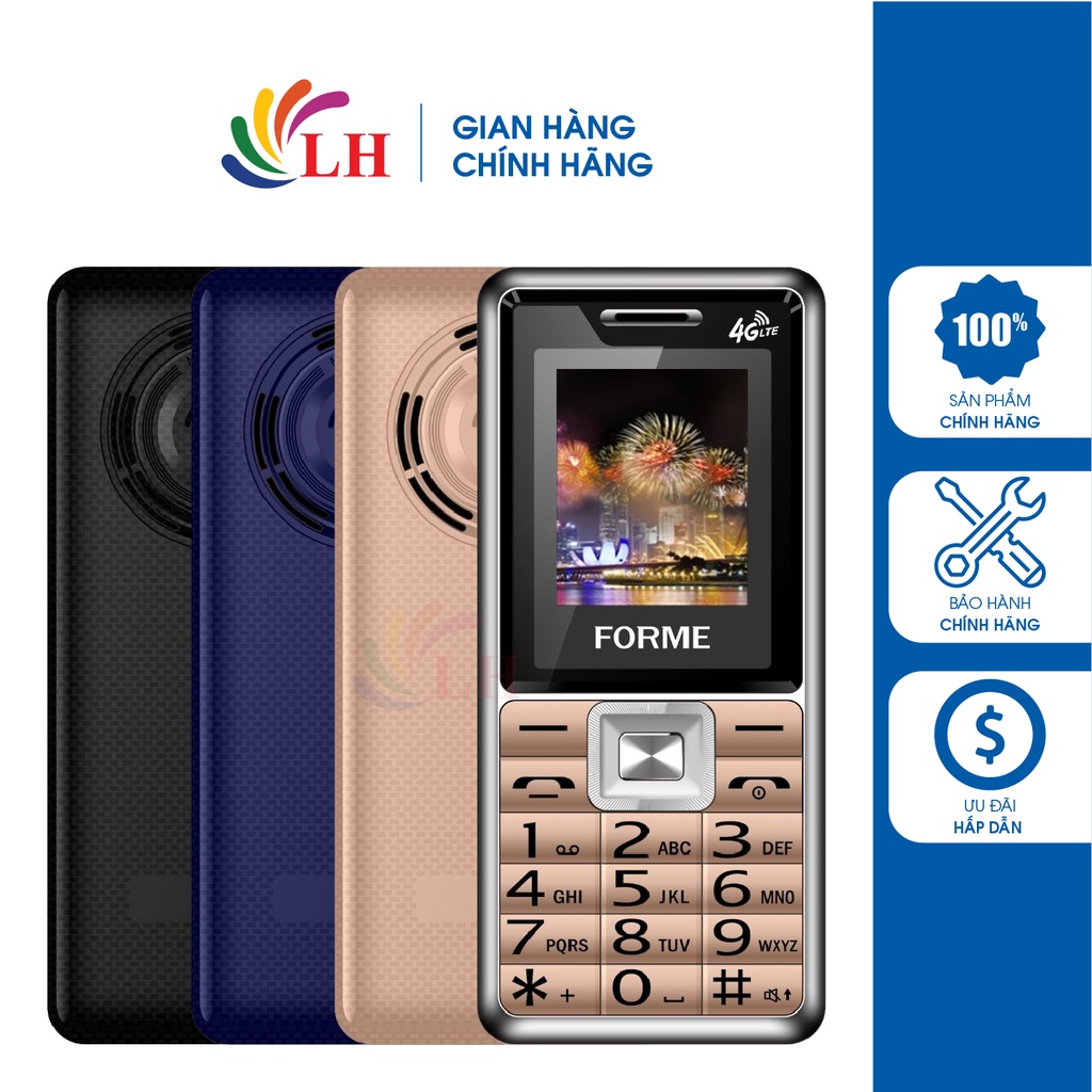 Điện thoại Forme D111 New - Hàng chính hãng - Viên pin lớn 2500 mAh, hỗ ...