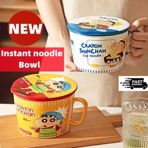 🔥🔥 🔥🚗Bát Gốm Ăn Mì Có Nắp Đậy Dễ Thương Phong Cách Nhật Bản