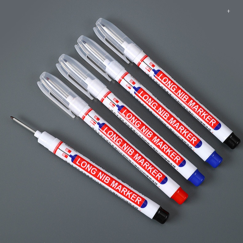 Bút đánh dấu vị trí ngòi dài 2cm dùng cho làm mộc, kim khí, xây dựng mực khô nhanh , kháng nước an toàn không độc hại
