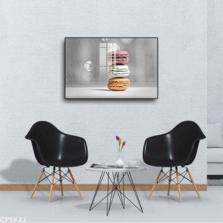 Tranh Treo Tường Bánh Macaron - Tranh Laminate Tráng Gương