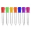 Yoo Pipettes Silicone Và Nhựa Nhỏ Giọt Pipet Chất Lỏng Giọt Cho Kẹo Ngọt Trẻ Em Nhà Bếp Gummy Khuôn
