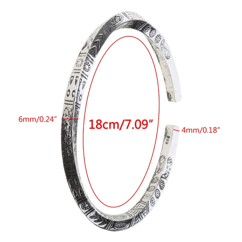 DASBSUG Bùa Hộ Mệnh Vòng Tay Cho Nam Mobius Cuff Lắc Tay Hợp Kim - Fans Nam Trang Sức - Rune Mở Vòng Tay