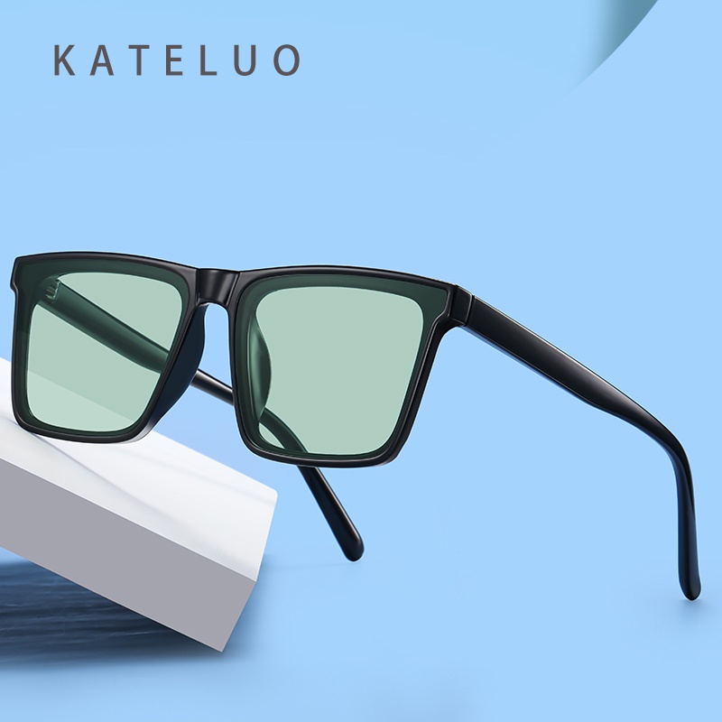 Ảnh Kính mát KATELUO TR2257 gọng vuông TR90 phong cách Hàn Quốc thời trang trẻ trung unisex 2