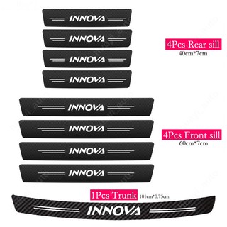 Sticker Sợi Carbon Dán Bảo Vệ Cửa Xe Hơi Toyota Innova AN40 AN140 Kijang Innova 2.0G 2.0V