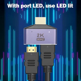 Bộ Chia hdmi 2 Trong 1 2 Cổng Ra 2k @ 60hz 2 Trong 1 hd Có Công Tắc Đèn led